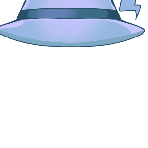 トンガリ帽子(水色)