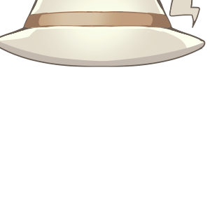 トンガリ帽子(ホワイト)